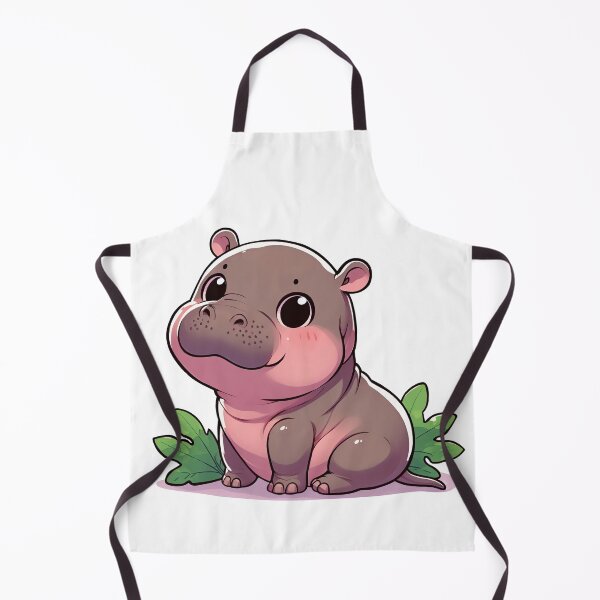 Item preview, Smiling pygmy hippo designed and sold by ChouWorkDesign.