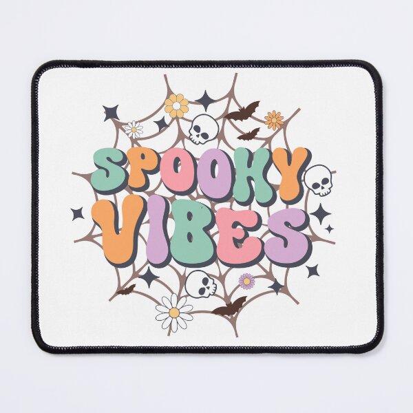 Item preview, Retro Spooky Vibes Halloween Typography Skull Bat designed and sold by Sketchbook Studio by Aqsaa.
