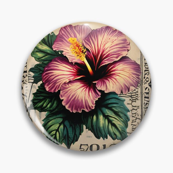 Item preview, The Classic Hibiscus Stamp designed and sold by Vintagestamps.