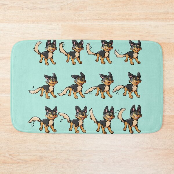 Item preview, Happy German Shepherd pixels animation frames designed and sold by RyukiArtbook.