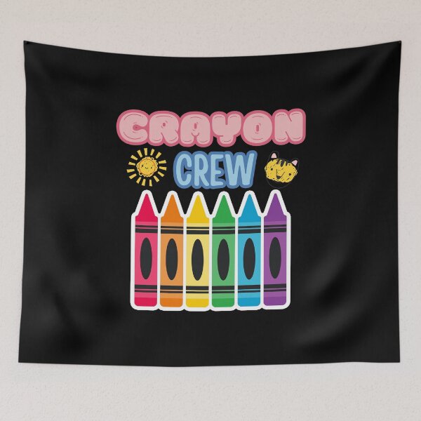 Item preview, Crayon Crew Fun and Colorful School Art Teacher Gift designed and sold by Pixie-agenca.