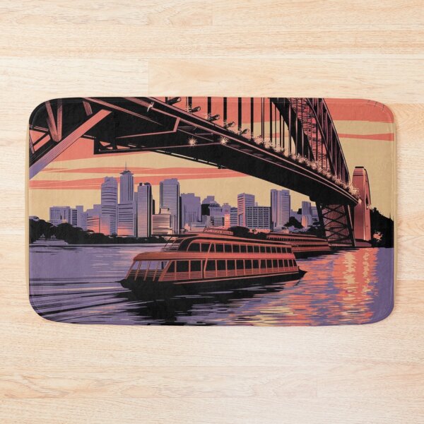Item preview, Sydney Vintage Travel Poster designed and sold by TravelerRat.