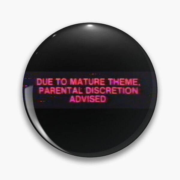 Item preview, Parental Discretion Advised Retro Vintage Warning designed and sold by CrewDesigns.
