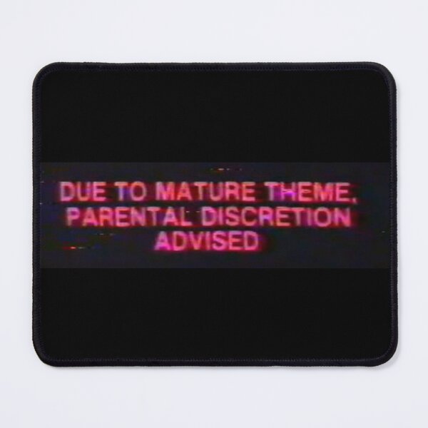 Item preview, Parental Discretion Advised Retro Vintage Warning designed and sold by CrewDesigns.