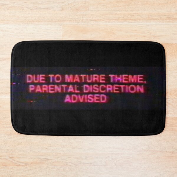 Item preview, Parental Discretion Advised Retro Vintage Warning designed and sold by CrewDesigns.