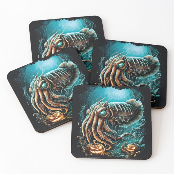 Item preview, Monstrous Cuttlefish Lurks in the Depths designed and sold by EcoArtShop.