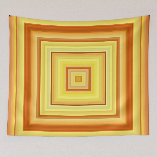Item preview, Abstract Retro Yellow, Orange and Brown Concentric Squares designed and sold by KaSaPo.