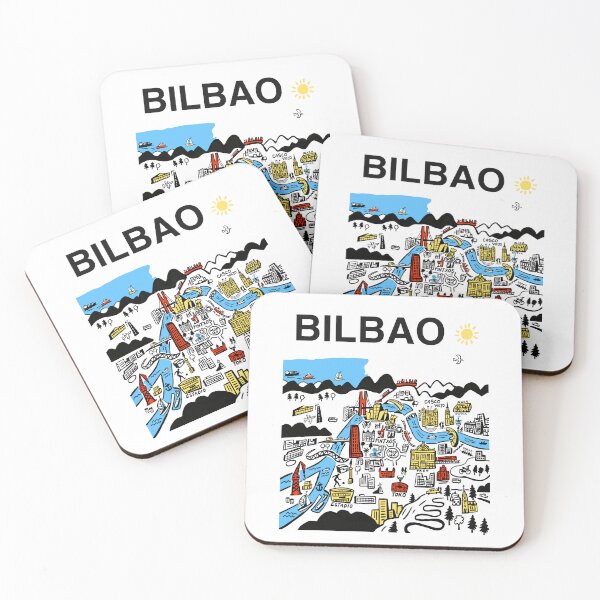 Item preview, Bilbao City, Spain designed and sold by Traveldrawings.