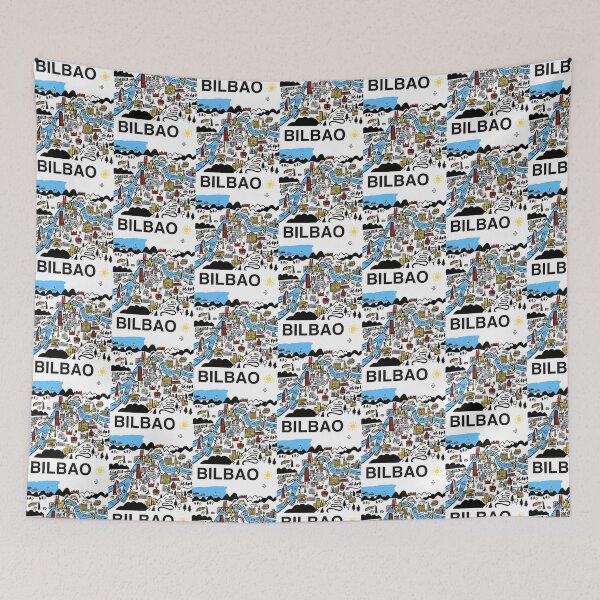 Item preview, Bilbao City, Spain designed and sold by Traveldrawings.