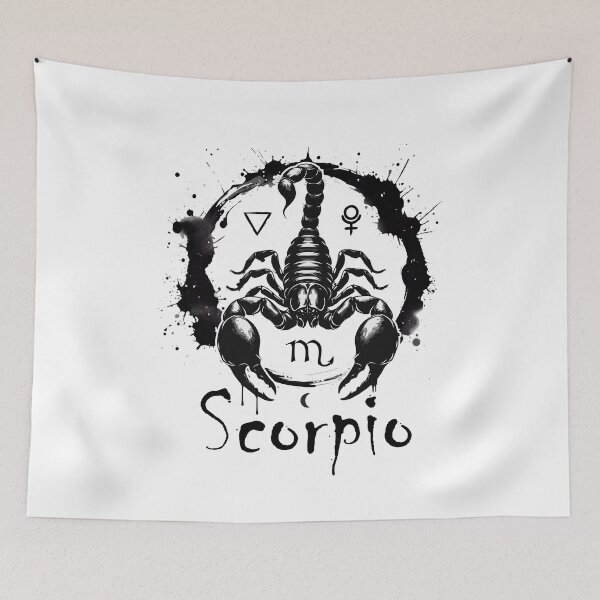 Item preview, Abstract Scorpio zodiac sign with astrologic Symbol Pluto designed and sold by posterflunz.