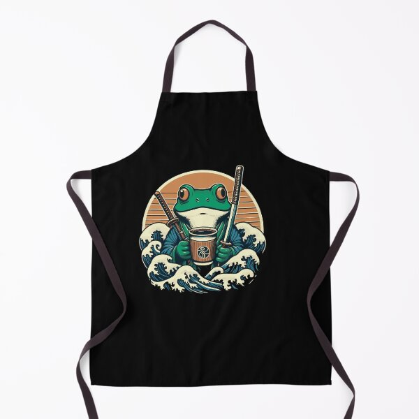 Item preview, Vintage Japanese Frog Samurai Rmen Coffee Funny designed and sold by Yonshop.