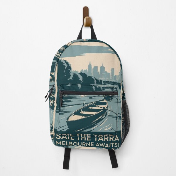 Item preview, Melbourne Vintage Travel Poster designed and sold by TravelerRat.