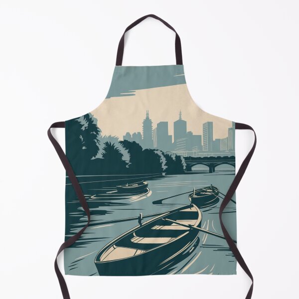 Item preview, Melbourne Vintage Travel Poster designed and sold by TravelerRat.