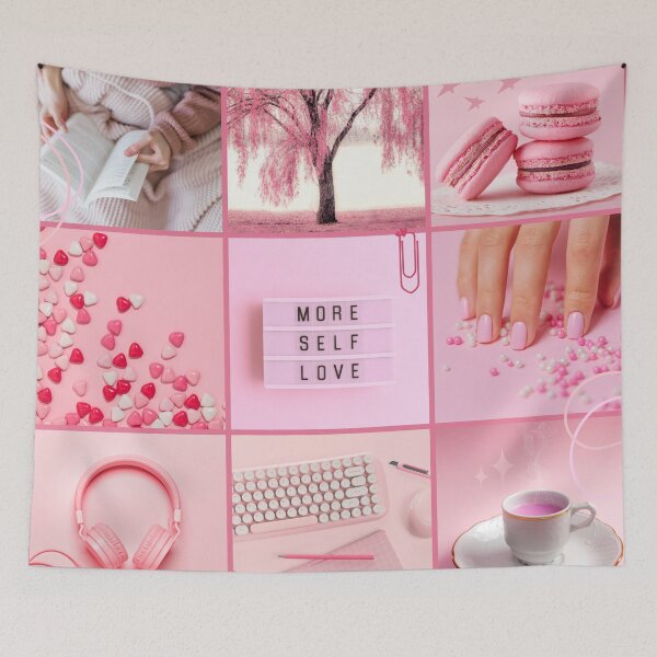 Item preview, Pink Aesthetic Moodboard Collage designed and sold by humnoo.