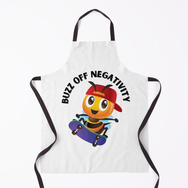 Item preview, Friendly Bee with the phrase: "Buzz off negativity" designed and sold by mysummerland.