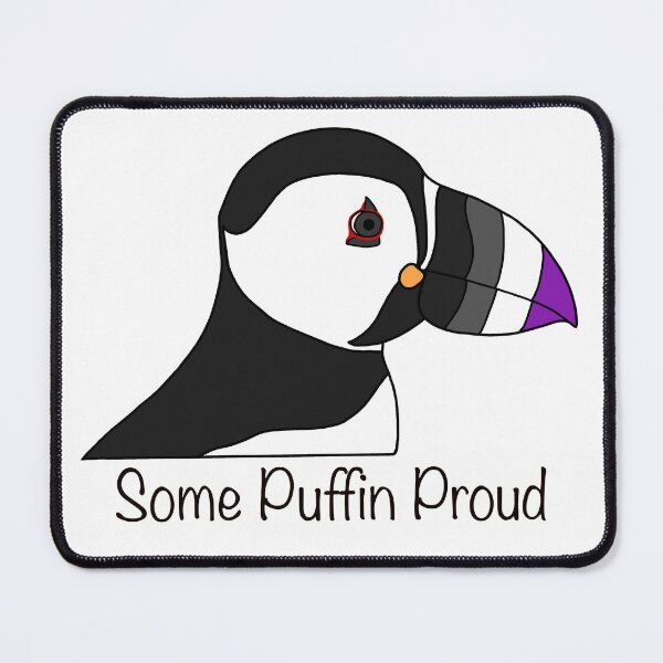 Item preview, Asexual Proud Puffin designed and sold by ProudPuffinArt.