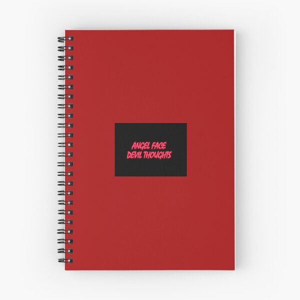 Item preview, Angel Face Devil Thoughts Black and Red Font Quote designed and sold by SimplyPsycho.