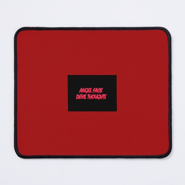 Item preview, Angel Face Devil Thoughts Black and Red Font Quote designed and sold by SimplyPsycho.