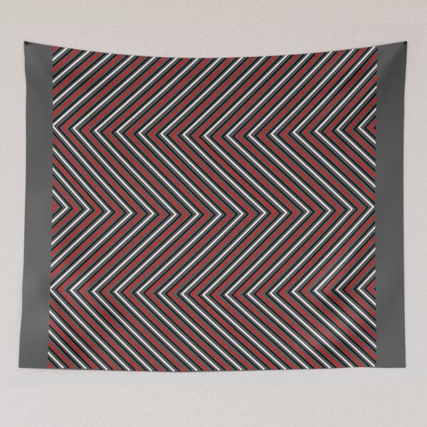 Item preview, Bold Chevron Geometric Pattern with Red Accents designed and sold by 4rpixs.