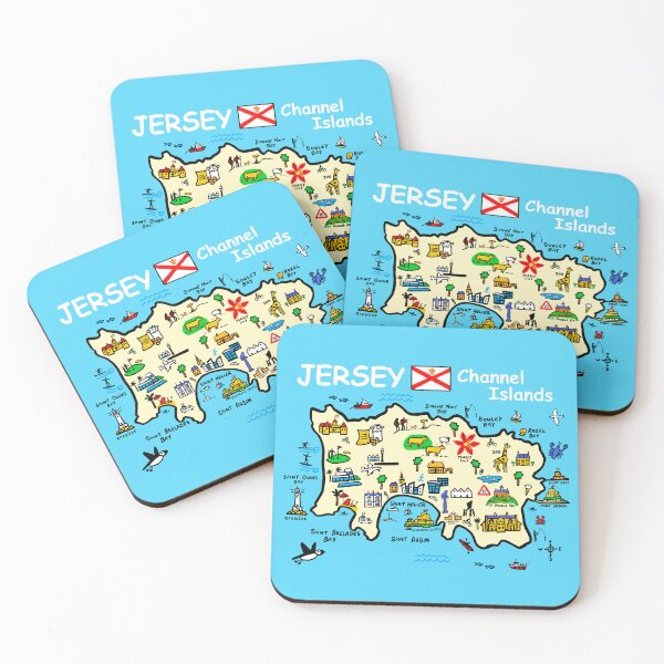 Item preview, Jersey, Channel Islands designed and sold by Traveldrawings.