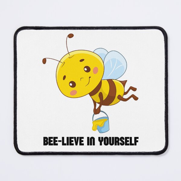 Item preview, Sweet little bee with the phrase: "Believe in yourself" designed and sold by mysummerland.