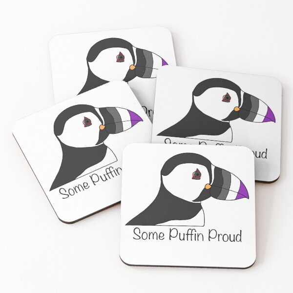Item preview, Asexual Proud Puffin designed and sold by ProudPuffinArt.