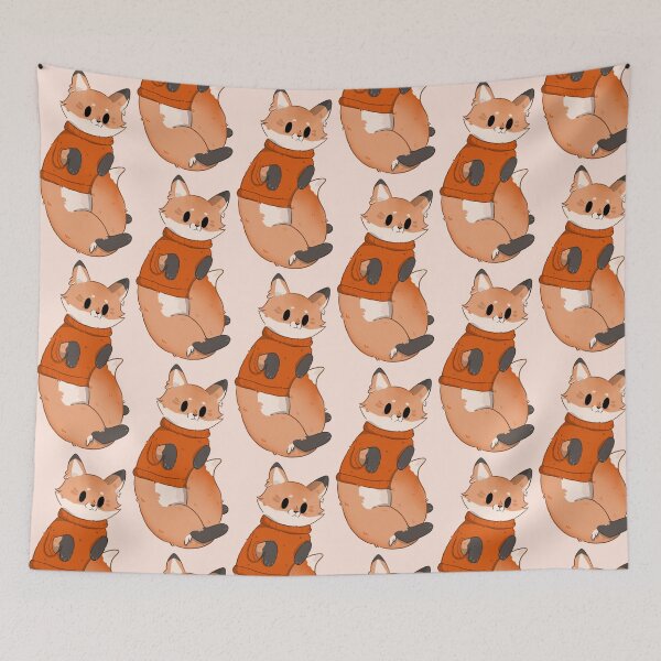 Item preview, Cute little Fox wearing a sweater designed and sold by Biszkompt.