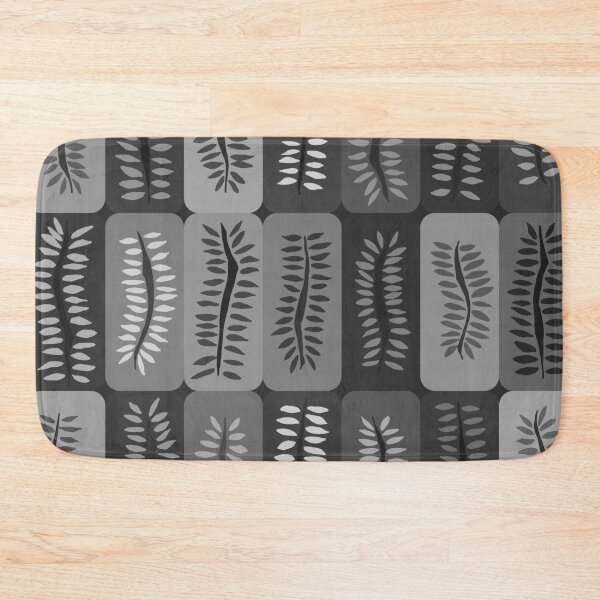 Item preview, Shades of Gray Hand Drawn Ferns Pattern designed and sold by schorrnuff.