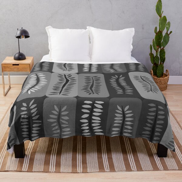 Item preview, Shades of Gray Hand Drawn Ferns Pattern designed and sold by schorrnuff.