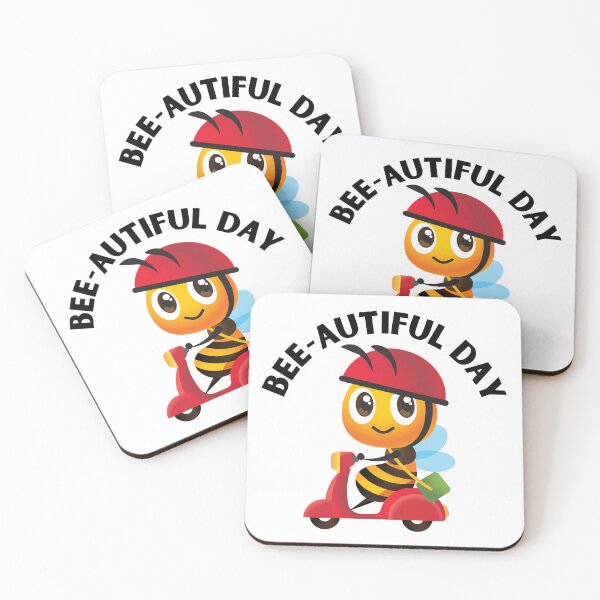 Item preview, Beautiful little bee with the phrase: Beautiful day designed and sold by mysummerland.