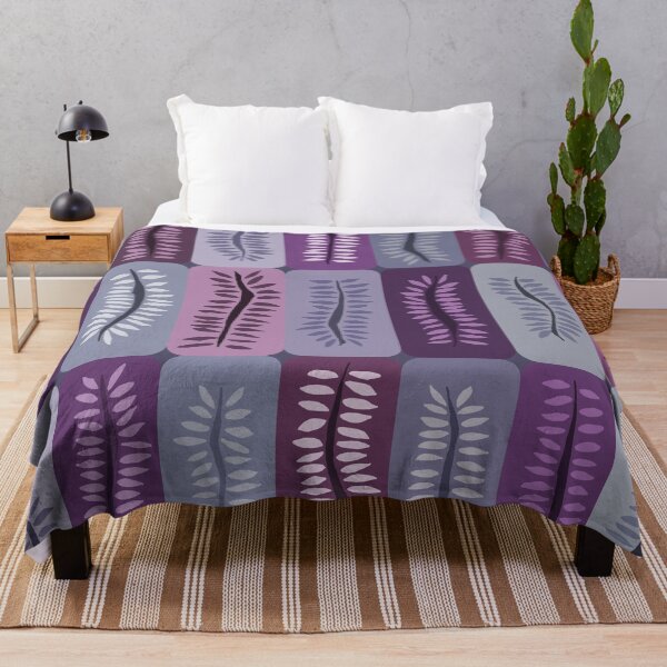 Item preview, Lavender and Purple Hand Drawn Ferns Pattern designed and sold by schorrnuff.