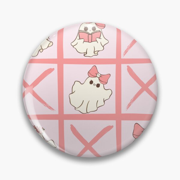 Item preview, Cute Pink Ghost Tic Tac Toe Game designed and sold by KolorellaS.