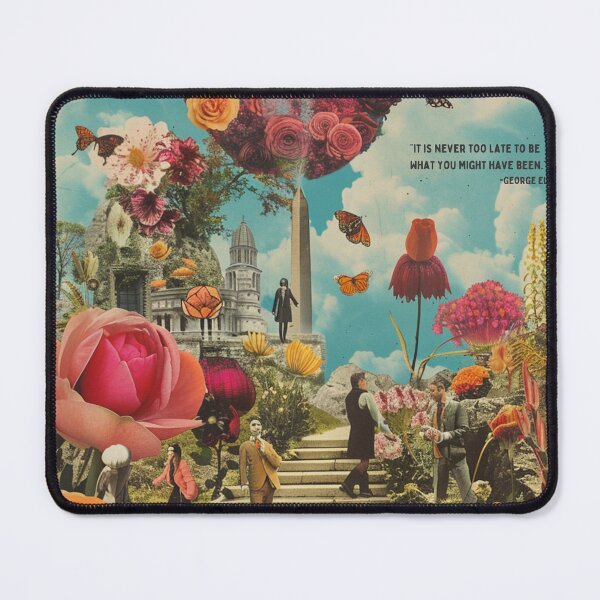 Item preview, It's Never To Late, George Eliot Quote designed and sold by Vintage Hoopla.