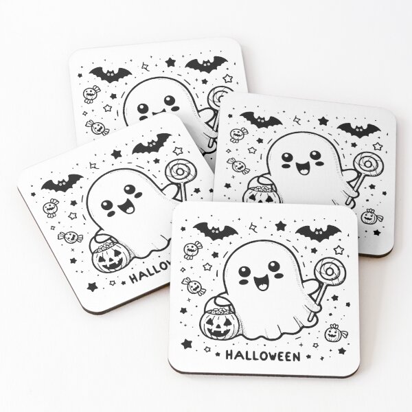 Item preview, Halloween Cute Ghost Charm designed and sold by Thai Vibe Studio.