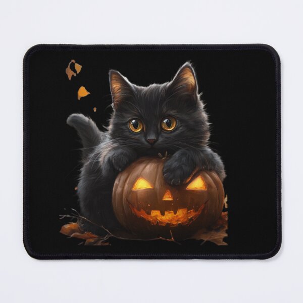 Item preview, Kitten on a Pumpkin for Halloween. designed and sold by Kyumi12.
