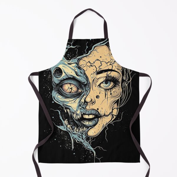 Item preview, Half Human Half Skeleton Art Illustration designed and sold by LoveLaxmi Arts.