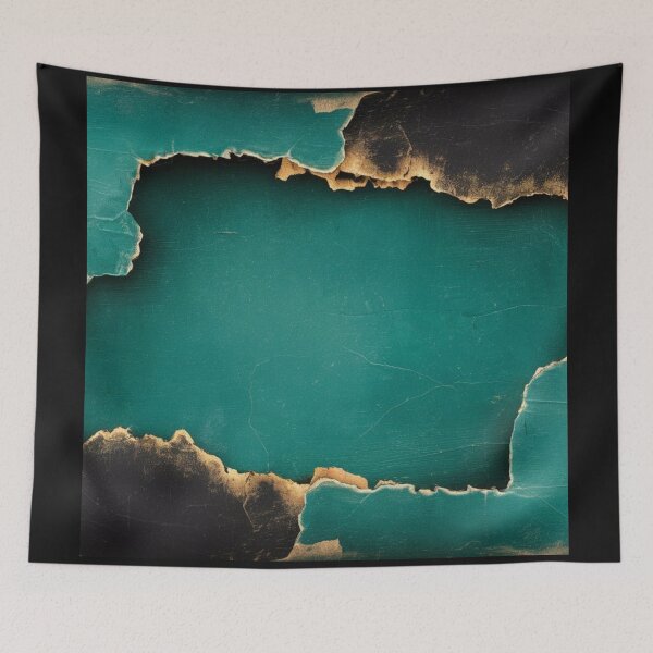 Item preview, Vintage Distressed Teal and Gold Texture Art designed and sold by Arthaven10 ⭐⭐⭐⭐⭐.