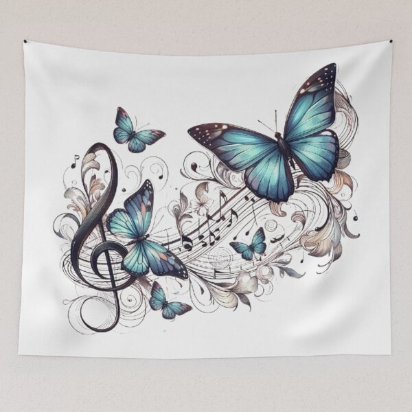Item preview, Butterflies and Notes in Harmony designed and sold by CHRIST5000.