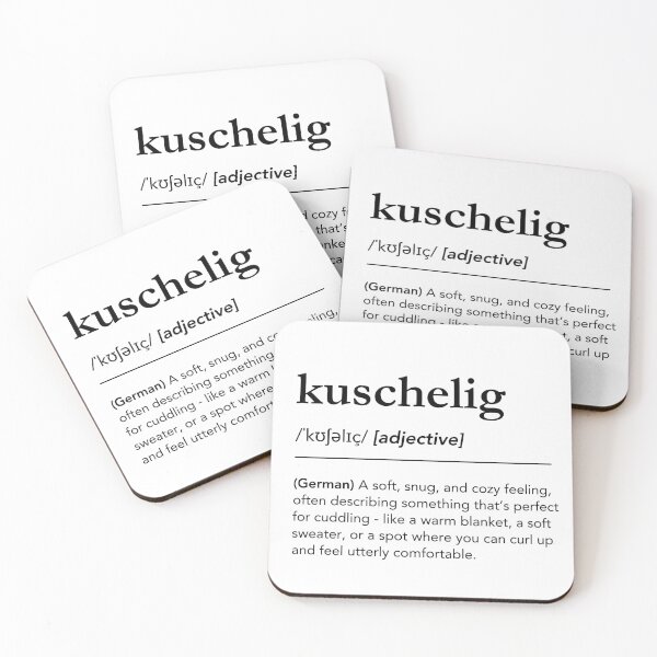 Item preview, Kuschelig Definition, German words in english designed and sold by lagunaklein.