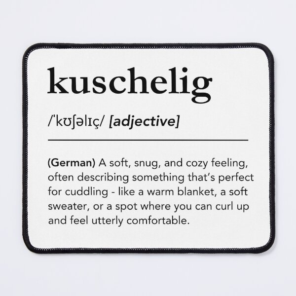 Item preview, Kuschelig Definition, German words in english designed and sold by lagunaklein.