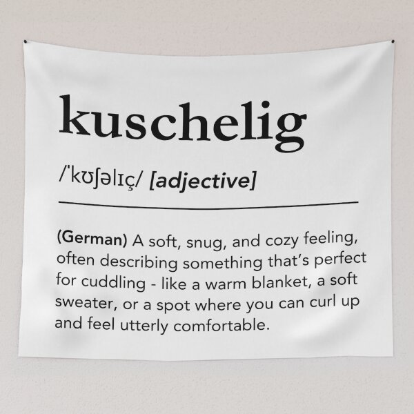 Item preview, Kuschelig Definition, German words in english designed and sold by lagunaklein.