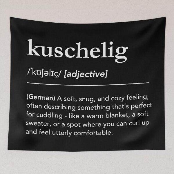 Item preview, Kuschelig Definition, German words, Germany designed and sold by lagunaklein.