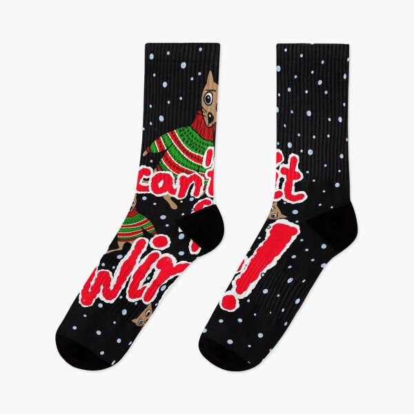 Item preview, The inscription reads: "I can't wait for winter!" Around it there are little kittens dressed in Christmas sweaters and falling snow.5 designed and sold by My-fake-places.