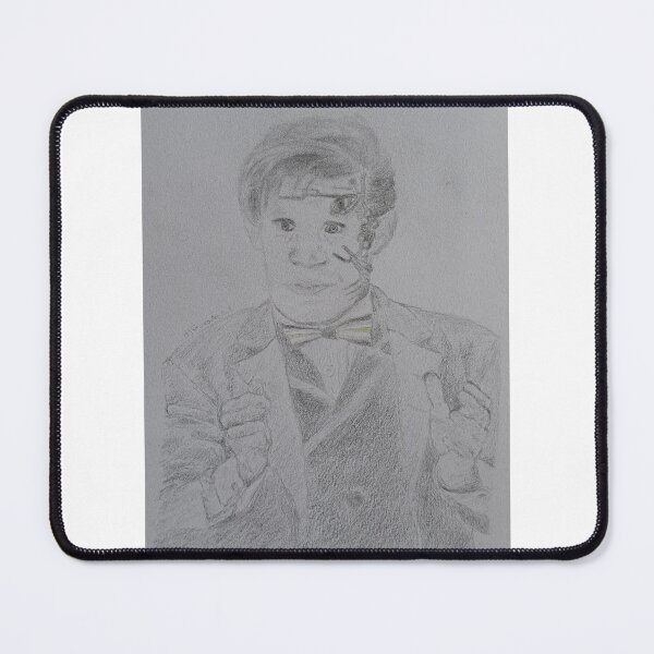 Item preview, Drawing of Mr. Clever (with agender pride flag bowtie) designed and sold by SillyDocsStuff.