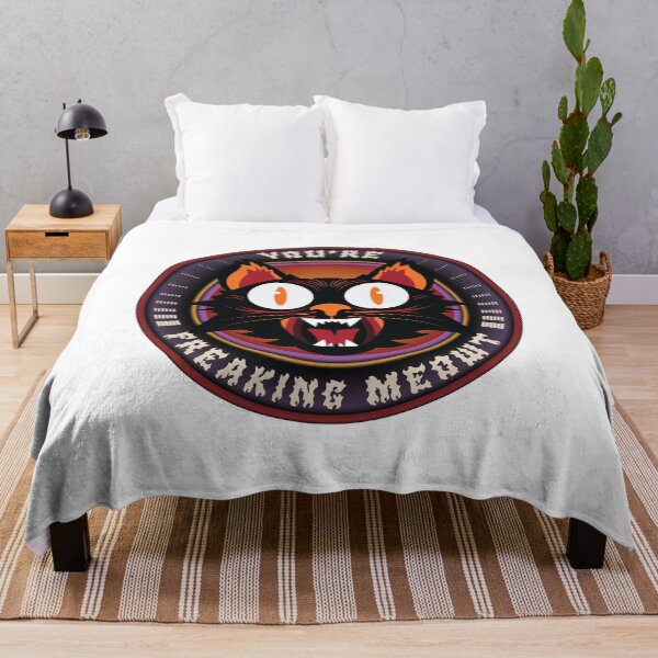 Item preview, You're Freaking Meowt - Black Cat designed and sold by Whimsical Thinker.