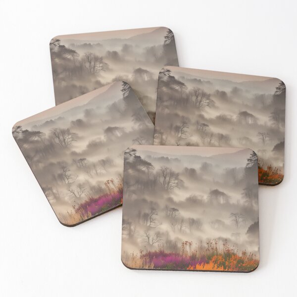 Item preview, Rising mists creating interflowers sect lake vibrant edge lake's designed and sold by MRFEZOO2030.