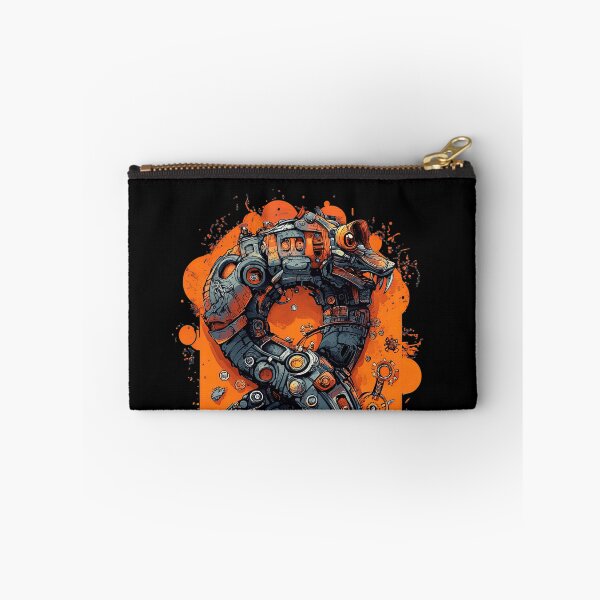 Item preview, Steampunk Mechanical Snake on Vibrant Abstract designed and sold by LoveLaxmi Arts.