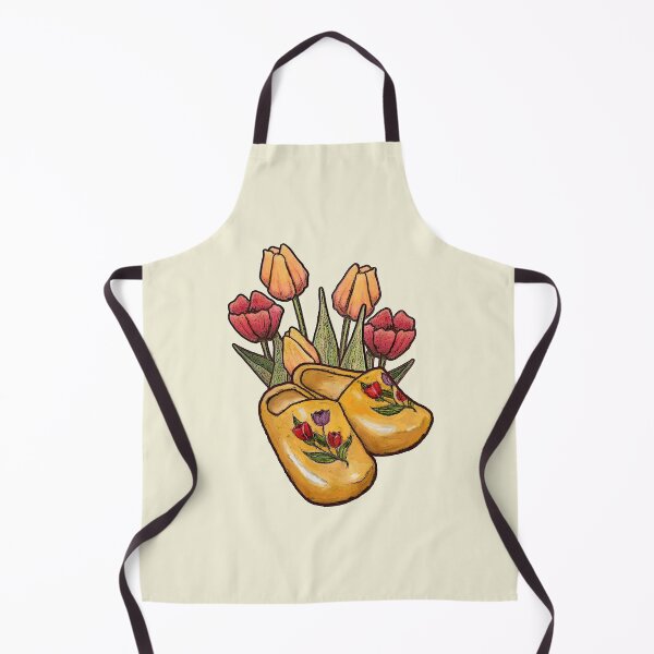 Item preview, Dutch Wooden Shoes, Klompen, with Tulips, Flowers, Holland, Illustration designed and sold by JoyfulWhimsy.