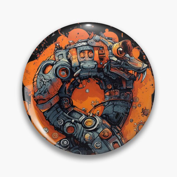 Item preview, Steampunk Mechanical Snake on Vibrant Abstract designed and sold by LoveLaxmi Arts.