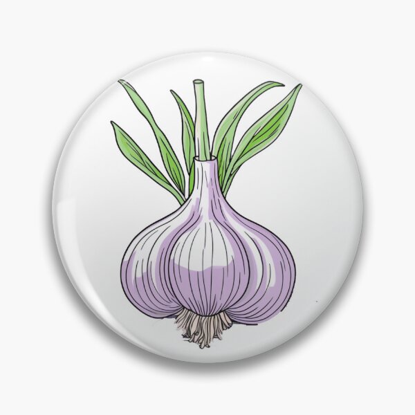 Item preview, Hand Drawn Garlic Cute Hand-Drawn Food Stickers for Laptops, Water Bottles, and Planners  designed and sold by Negative Vibes Only.
